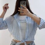 ست دوتیکه شومیز و کراپ شیشه ای ۵ تایی