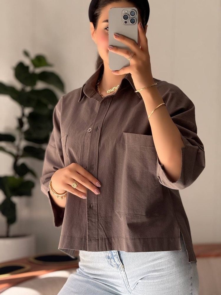 پیراهن باکسی دو جیب ۸ عددی